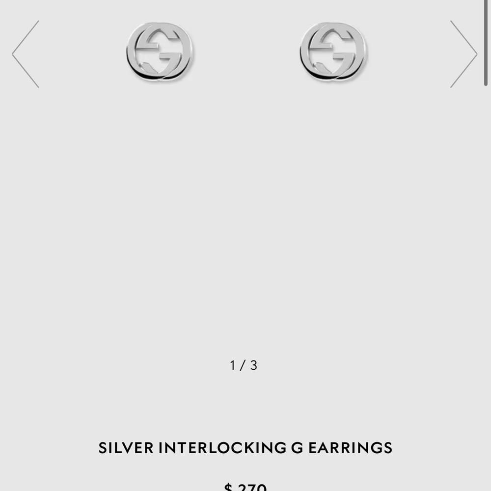 Authentic Gucci GG earrings